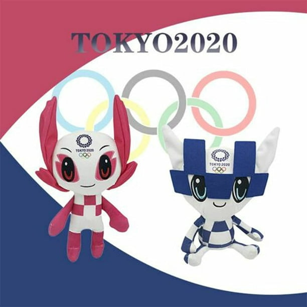 Anime Keychain 2020 Japan Tokyo Olympics Mascot Blue Miraitowa /Red Someity Gift Anime Keychain 2020 Japan Tokyo Olympics Mascot Blue Miraitowa /Red Someity Gift